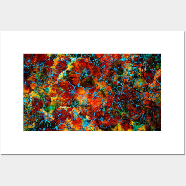 Floral red abstract Wall Art by redwitchart